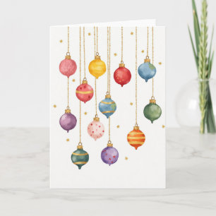 Global Christmas Ornament Card