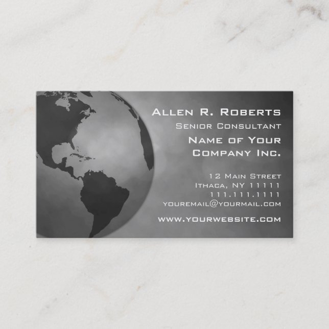 Global Commerce Americas Branch Corporate Business Card (Front)