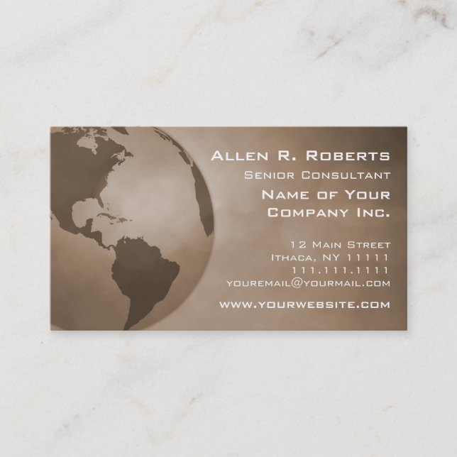 Global Commerce Americas Branch Corporate Business Card (Front)