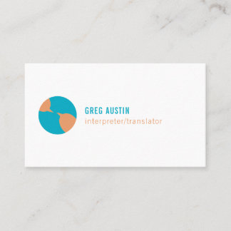 Global Communications Icon Business Card