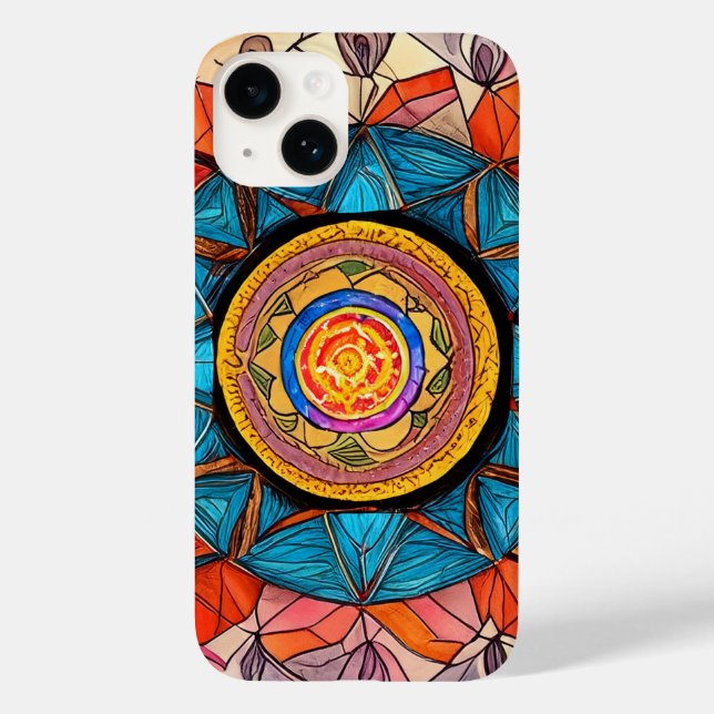 Global Community Tribal Roots Sacred Geometry Guru Case-Mate iPhone Case (Back)