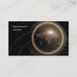 Global Computer Financial Business Card Gold