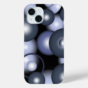 Global Concentric Circle Orbital Abstract Art iPhone 15 Case