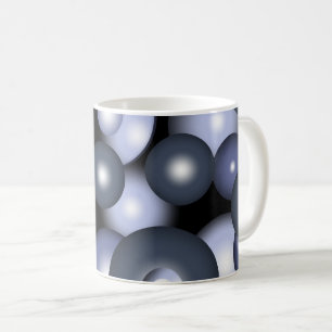 Global Concentric Circle Orbital Abstract Art Coffee Mug