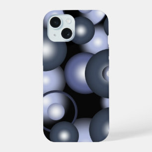 Global Concentric Circle Orbital Abstract Art iPhone 15 Case