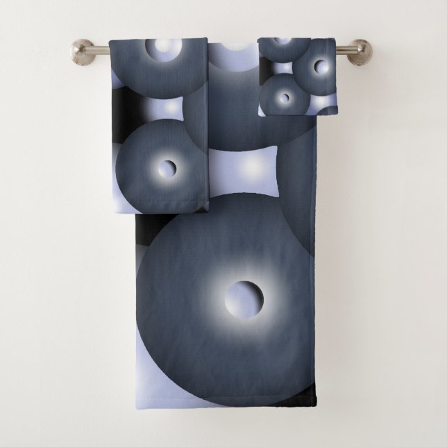 Global Concentric Circle Orbital Art Abstrait (En situation)