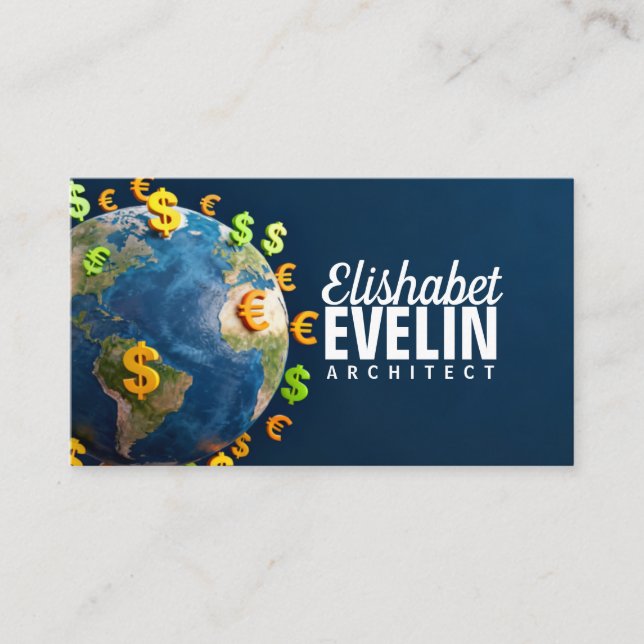 Global Currency D67 Business Card (Front)