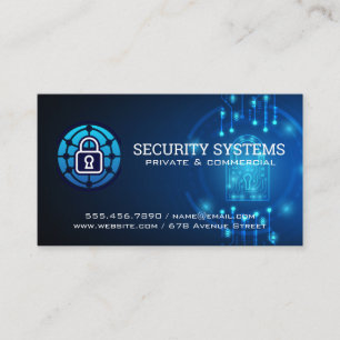 Global Digital Security   Protection Agency Business Card
