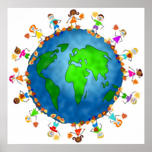 Global Fall Kids Poster