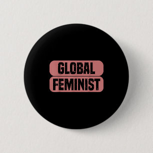 Global Feminist Equality Empowerment Vintage For W 2 Inch Round Button