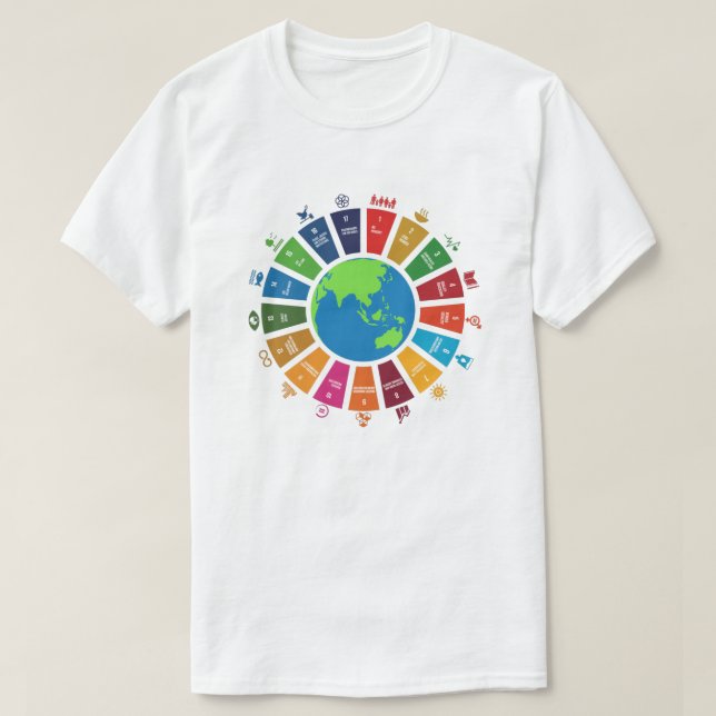 Global Goals UN SDG 2030 T-Shirt (Design Front)