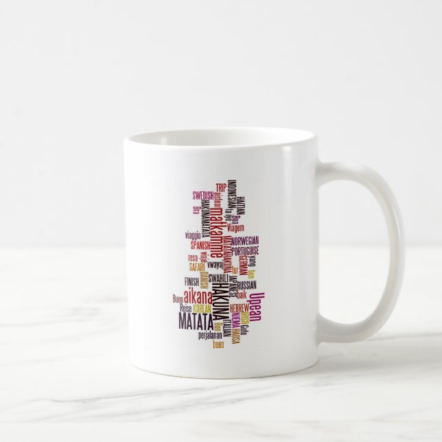 Global Groove: Hakuna Matata in Every Language Coffee Mug (Right)