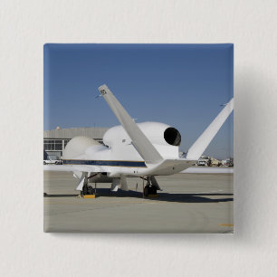 Global Hawk unmanned aircraft 2 Inch Square Button