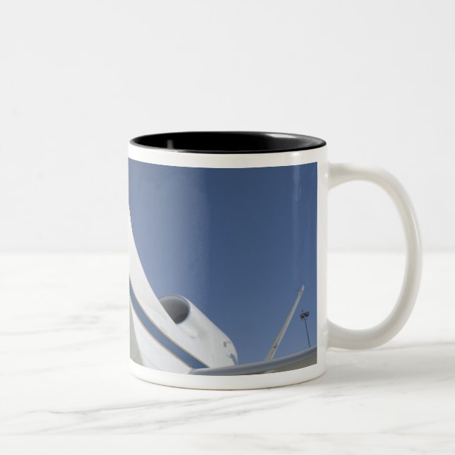 Global Hawk unmanned aircraft 2 Two-Tone Coffee Mug (Right)