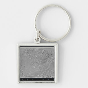 Global map of Saturn's moon Dione Keychain