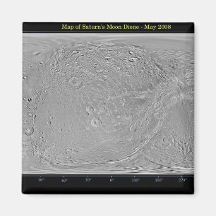 Global map of Saturn's moon Dione Magnet