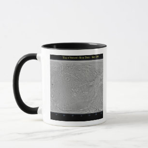 Global map of Saturn's moon Dione Mug