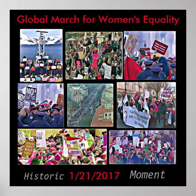 Global March for Women's Equality Poster (Front)
