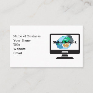 Global Network "We cover the world!" Business Card
