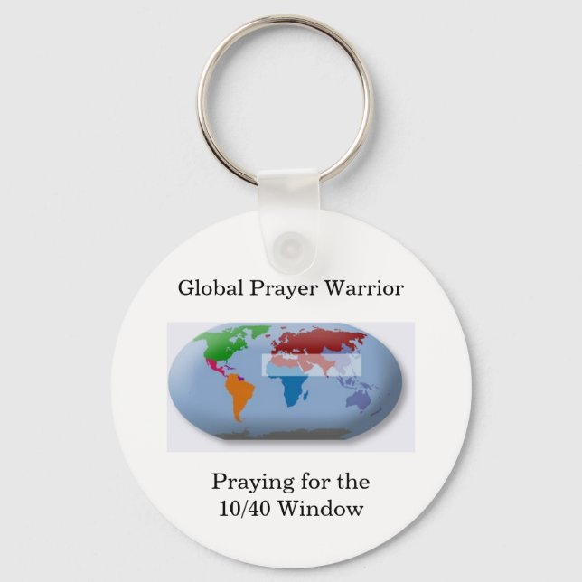 Global Prayer Warrior Keychain (Front)