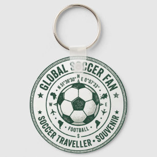 Global Soccer Tournament Fan Traveller Souvenir Keychain