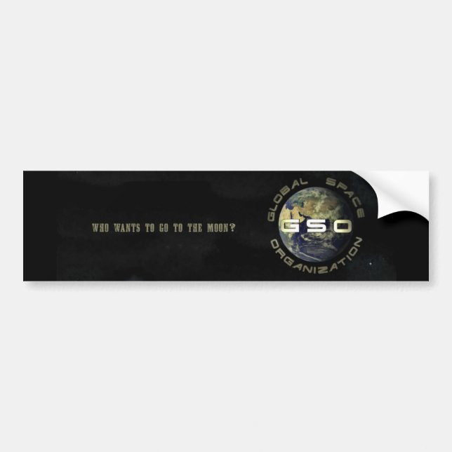 Global Space Organization Bumper Sticker (Front)