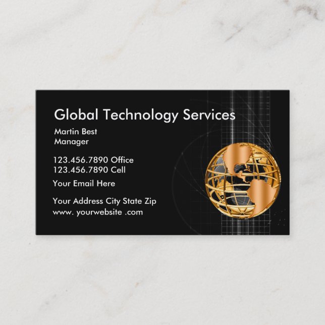 Global Technology Services Business Card (Front)