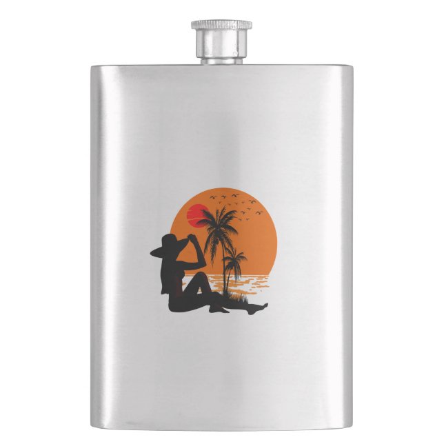 Global Tourism Resilience Day Hip Flask (Front)