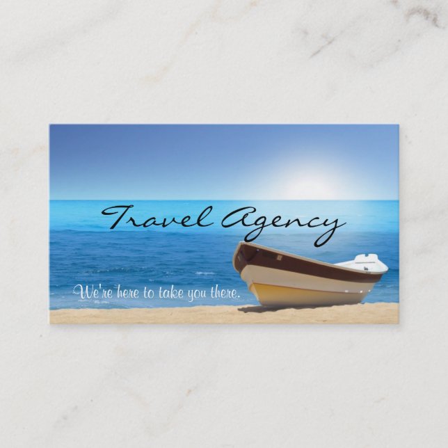 Global Travel Agency Agent Business Card (Front)