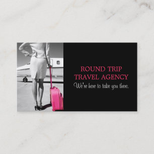 Global Travel Agency Agent Business Card