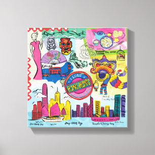 Global Travel - Hong Kong Canvas Print