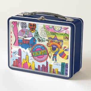Global Travel - Hong Kong Metal Lunch Box