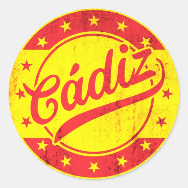 Global Traveller - Cadiz, Spain Classic Round Sticker (Front)