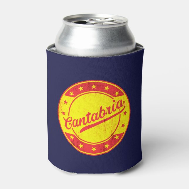 Global Traveller - Cantabria, Spain Can Cooler (Can Front)