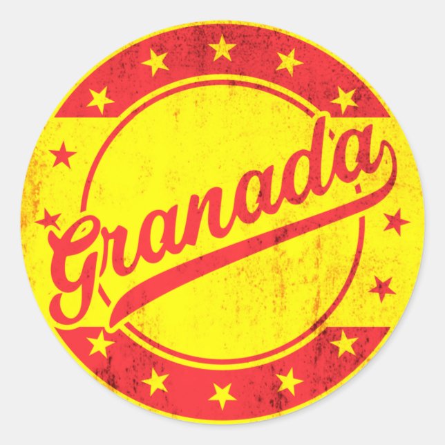 Global Traveller - Granada, Spain Classic Round Sticker (Front)