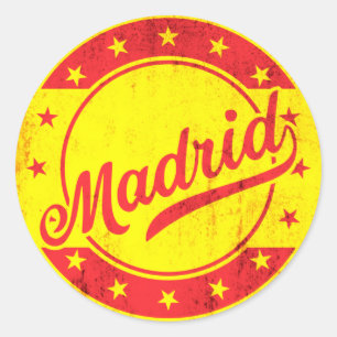 Global Traveller - Madrid, Spain Classic Round Sticker