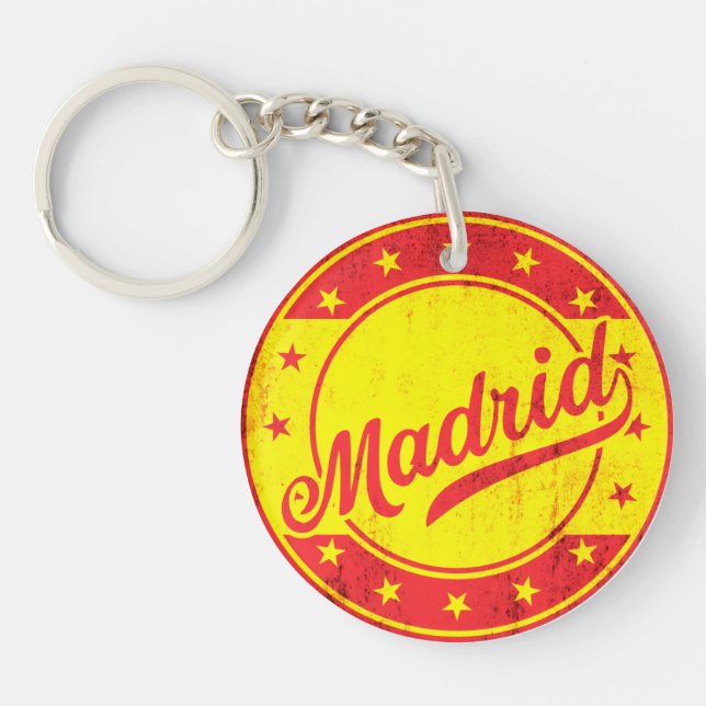 Global Traveller - Madrid, Spain Keychain (Front)