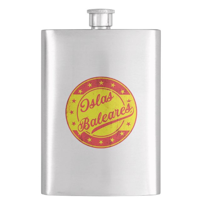 Global Traveller - Spain - Islas Baleares Hip Flask (Front)