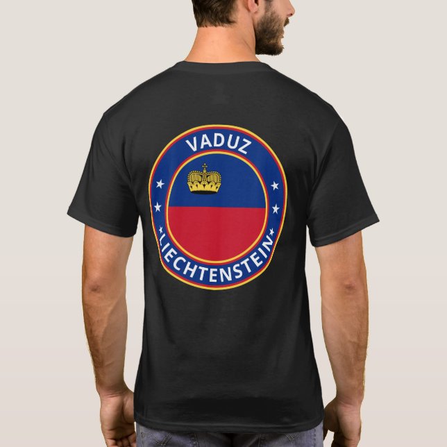 Global Traveller - Vaduz, Liechtenstein T-Shirt (Back)