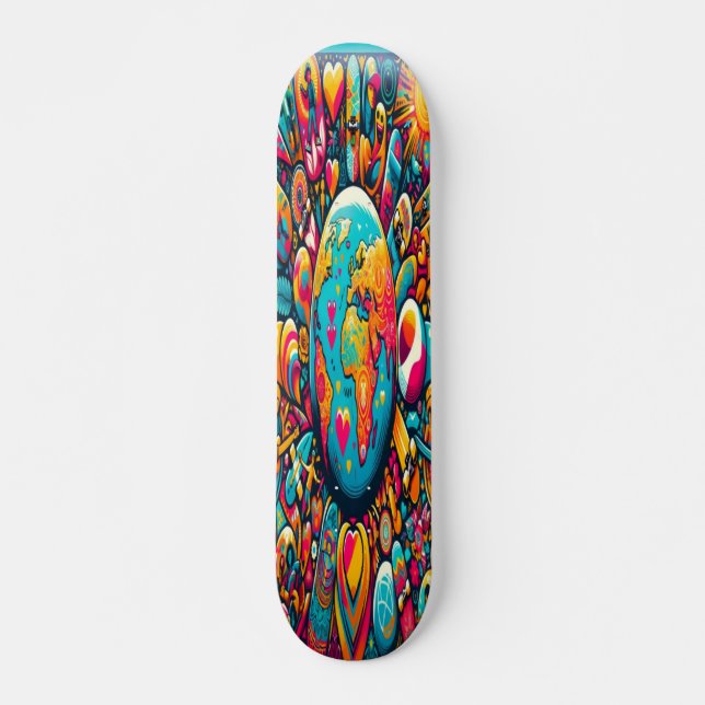  "Global Unity and Connection Skateboard (Front)