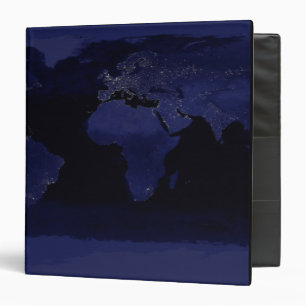 Global View of Earth's City Lights Binder