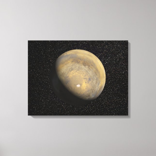 Global view of Mars Canvas Print (Front)