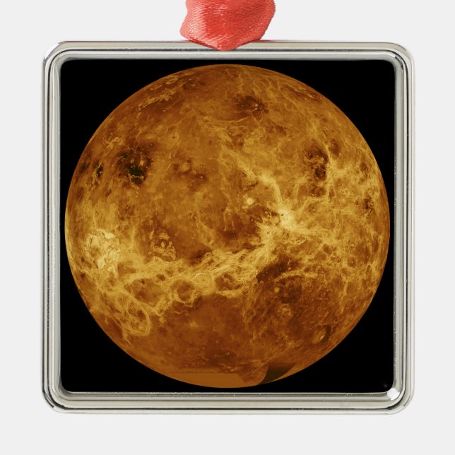 Global view of the surface of Venus Metal Ornament (Front)