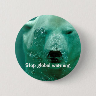 Global warming 2 inch round button
