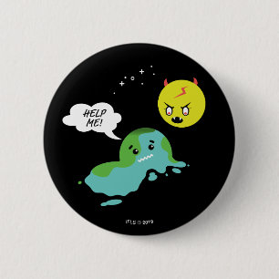 Global Warming 2 Inch Round Button