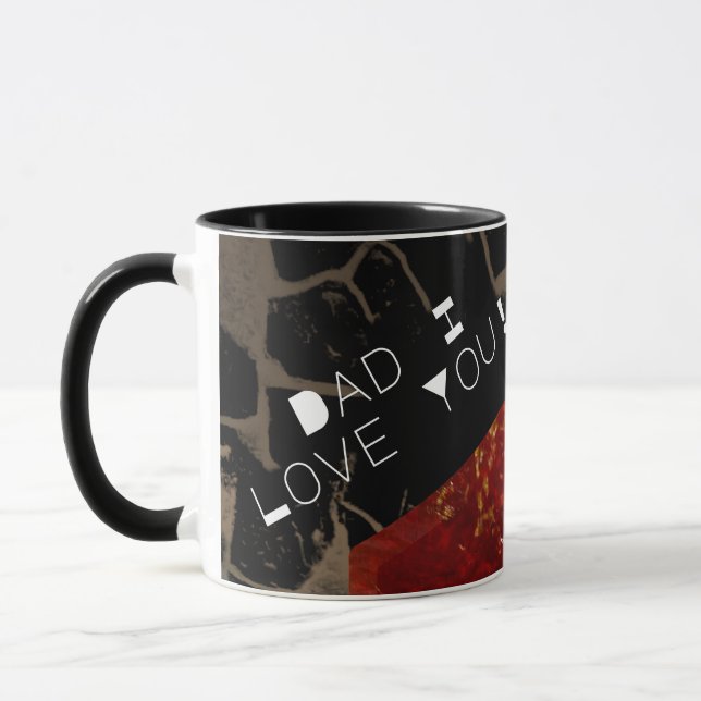 Global warming - Burning House - Father’s day Mug (Left)