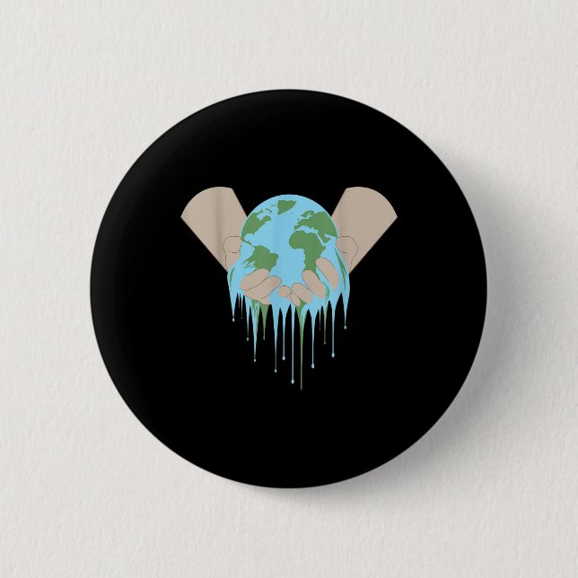 Global Warming Climate Change Environmental Protec 2 Inch Round Button (Front)