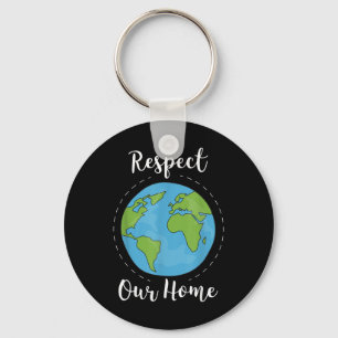 Global Warming Climate Change Environmental Protec Keychain