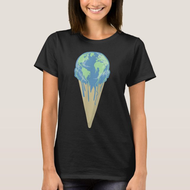 Global Warming Climate Change Environmental Protec T-Shirt (Front)