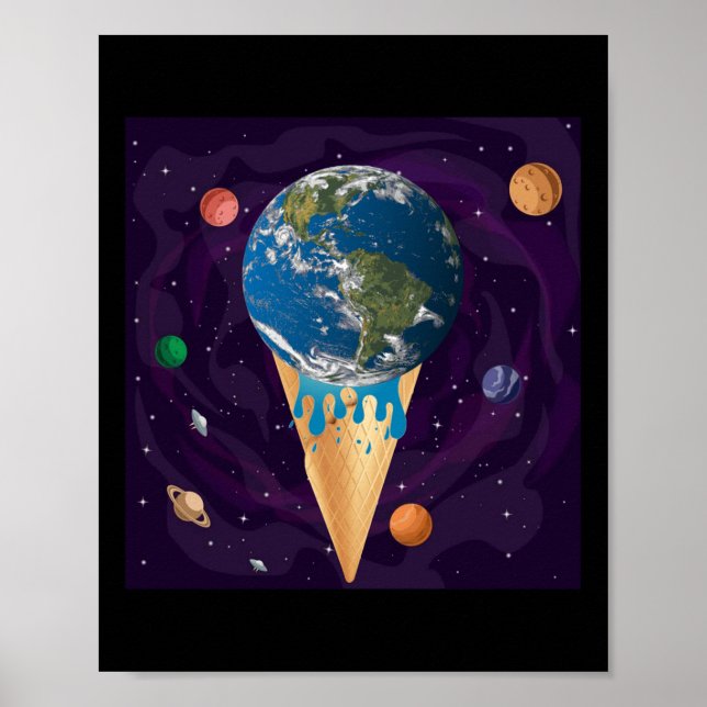 Global Warming, Environmental Protection, Globe, S Poster (Front)